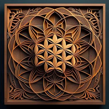 3D model sacred geometry (STL)